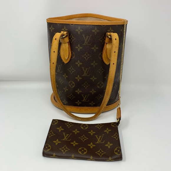 Geniune Louis Vuitton bucket pm with pouch - Picture 2 of 16